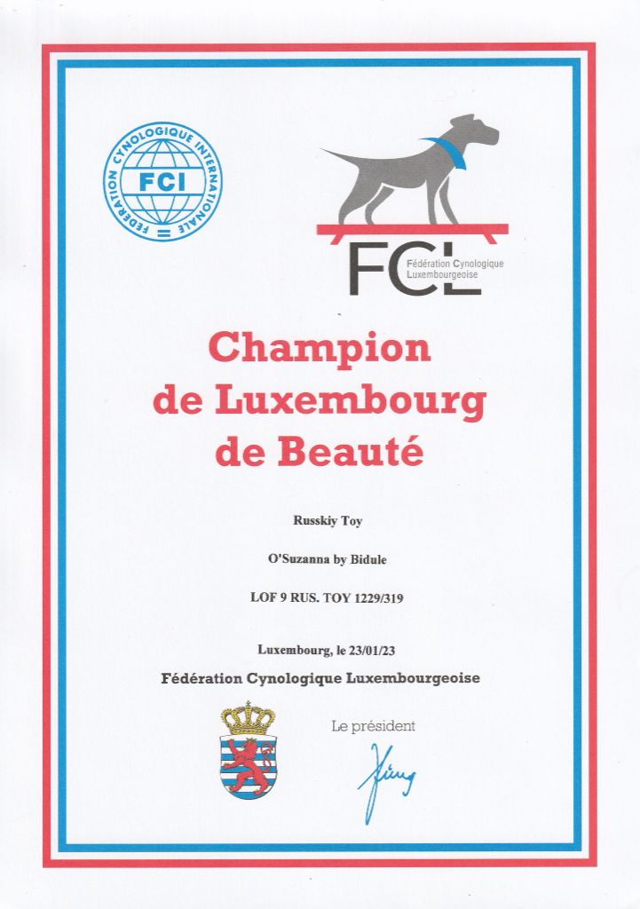 By Bidule - 3 Champions de Luxembourg à l'élevage!